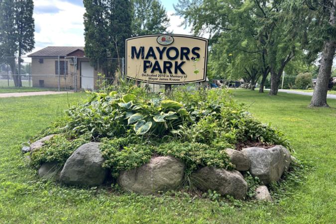 park sign